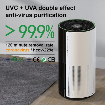 CE CB Home Hepa UV Light Air Filter Portable Bedroom Air Purifier